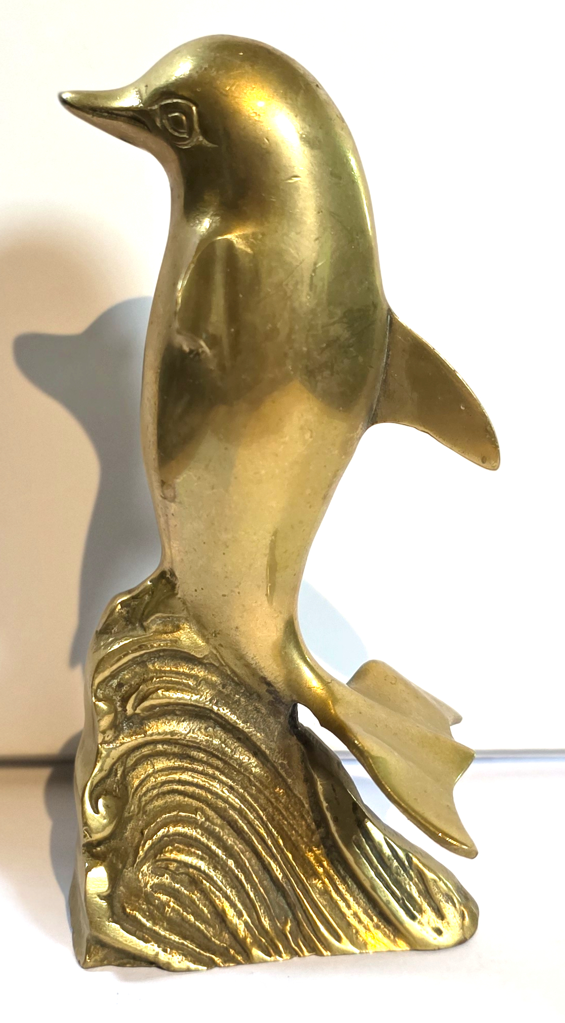 (image for) Dolphin on a Wavecrest Tiller Pin